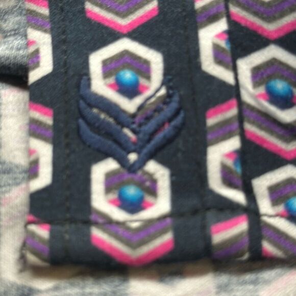 Buttercloth Regular Fit Geometric Print Short Sleeve Button Up Mens Size XL - Picture 6 of 6